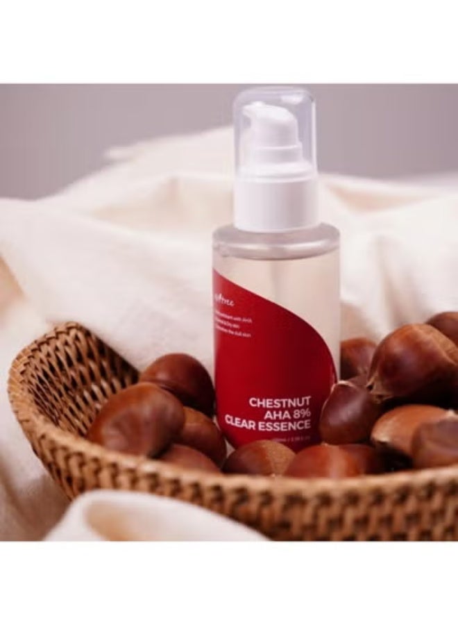 ISNTREE Chestnut AHA 8% Clear Essence – 100ml - Image 2