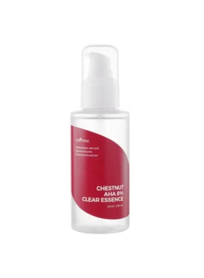 ISNTREE Chestnut AHA 8% Clear Essence – 100ml - Image 1