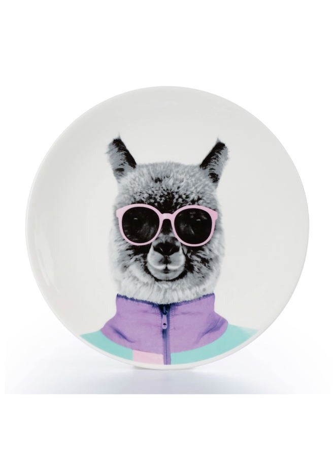 Mustard Wild Dining Andy Alpaca Dinner Plate, Ceramic M12006G - Image 1