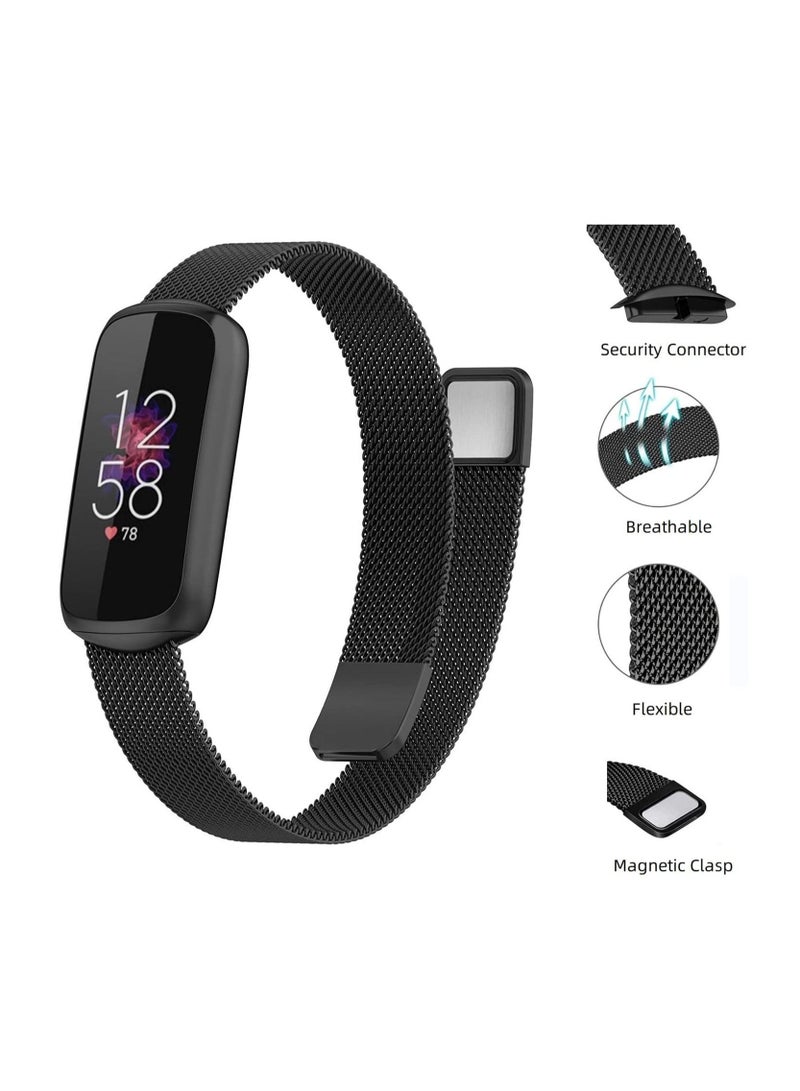 Fitbit لوكسي الفولاذ المقاوم للصدأ ووتش الذكية سوار ( أسود ) - Image 2