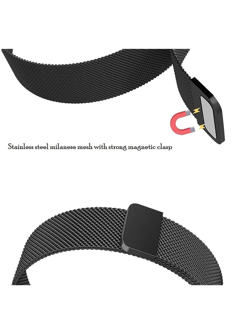 Fitbit لوكسي الفولاذ المقاوم للصدأ ووتش الذكية سوار ( أسود ) - Image 4