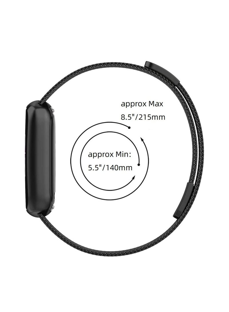 Fitbit لوكسي الفولاذ المقاوم للصدأ ووتش الذكية سوار ( أسود ) - Image 3