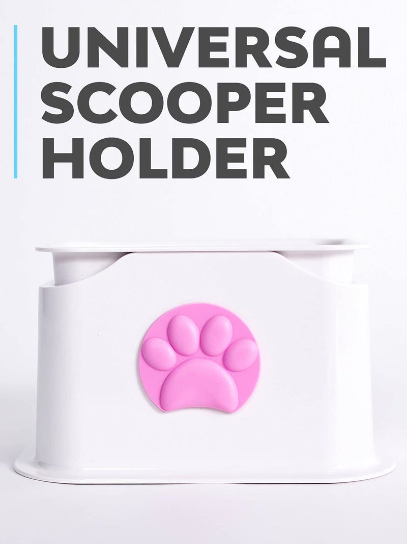 iPrimio Universal Cat Litter Scooper Holder - Durable with Heavy Scoopers Holding Stability - Kitty Litter Box Scooper Accessory - Works with Plastic & Metal Cat Litter Scoop Holder - 4 Color Options - Image 2