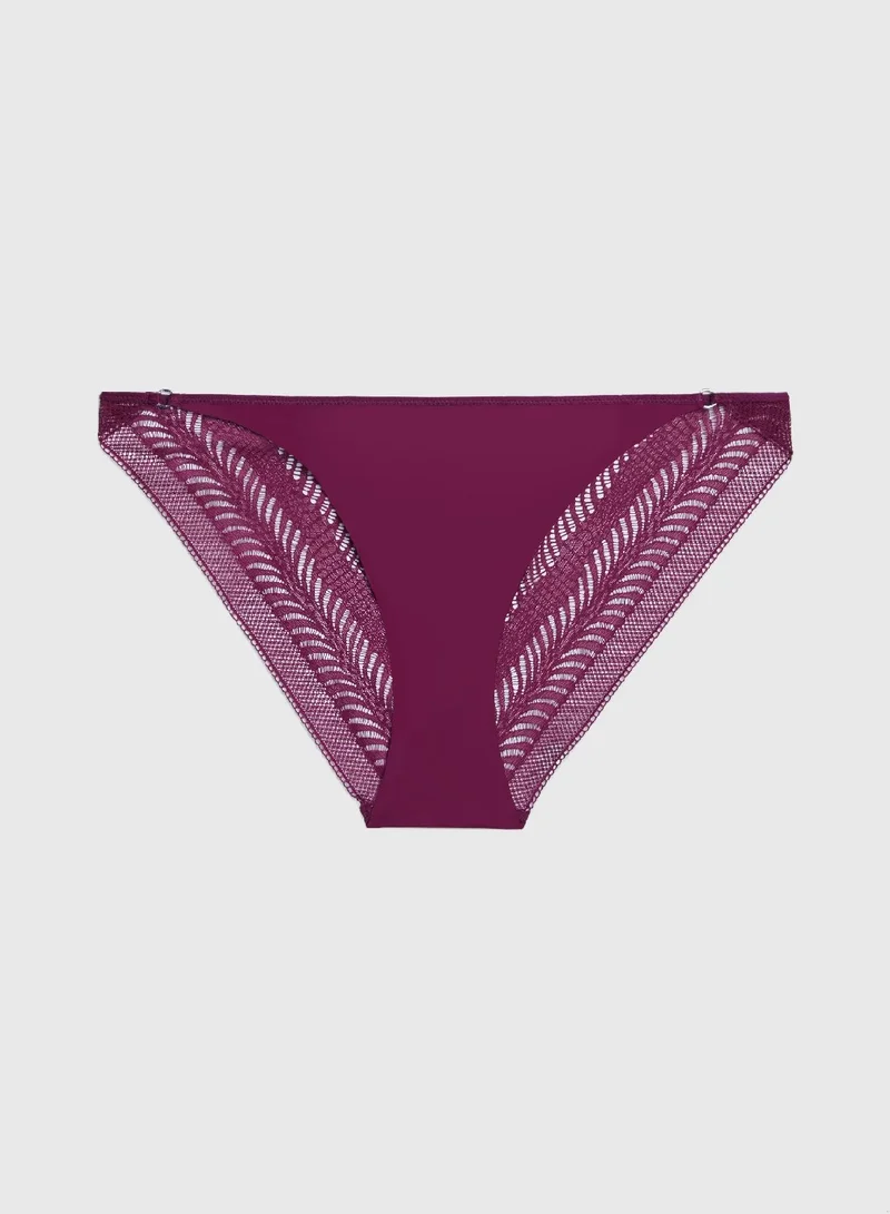 CALVIN KLEIN PURPLE POTION Bikini Briefs - Minimalist Lace for Women | Best Price UAE