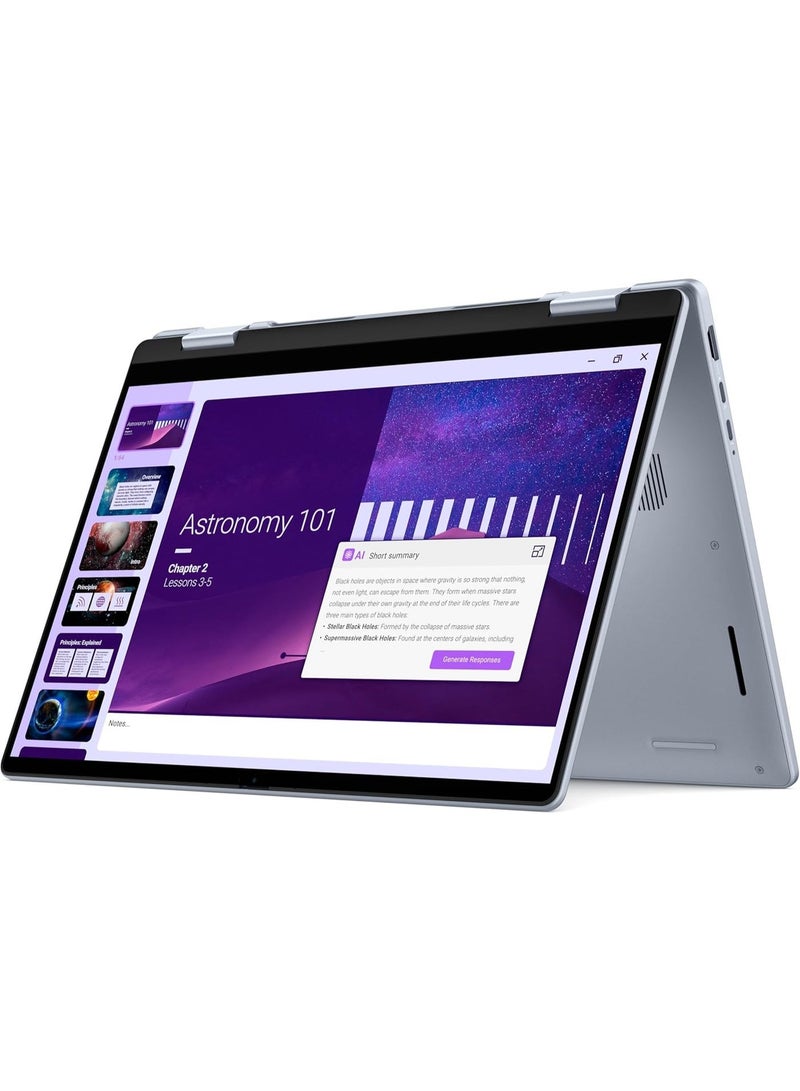 DELL 14 plus 2 in 1 DB04250 14-FHD+ (1920x1200) Display, Intel Core Ultra 9-288V, 32GB LPDDR5X RAM, 1TB SSD, Intel Arc Graphics, Backlit Copilot Key Keyboard English Ice Blue - Image 1