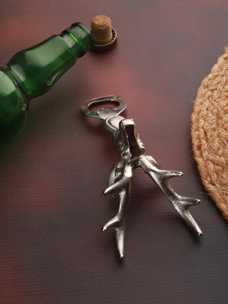 Trovea's Silver Stag Elegance: Premium Deer Bottle Opener for Beer, Juices, Sauces, Softdrinks - Image 2