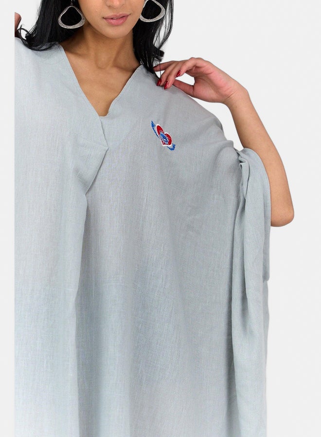 Clue Deep V-Neck Abaya - Image 4