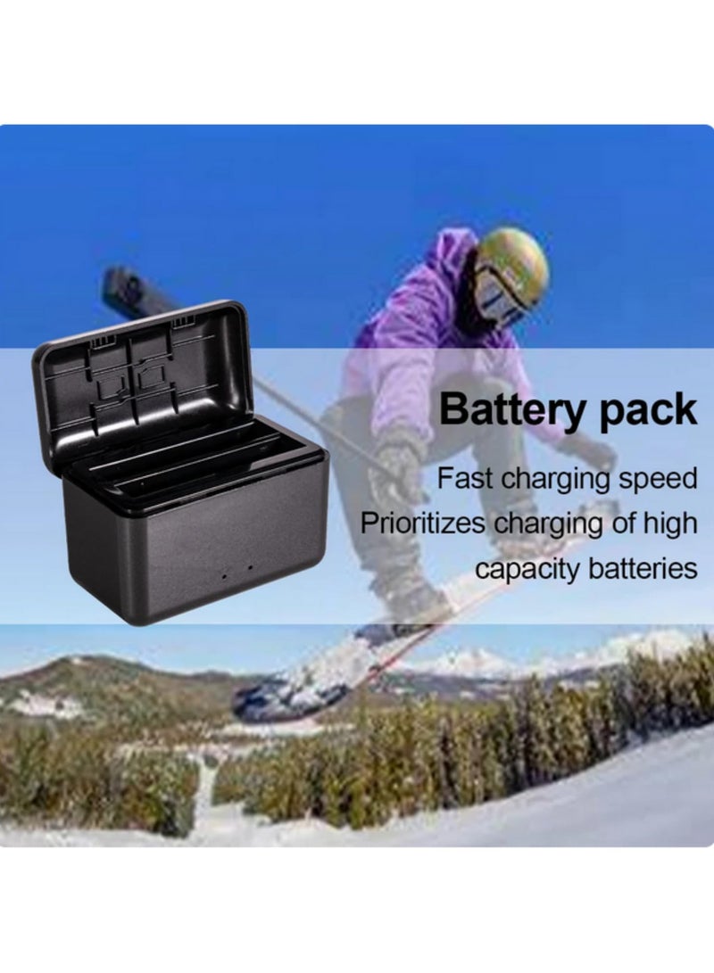 Dual Channel Fast Charging Charger Hub with Micro SD Card Slot and Built in Battery Storage Charging Case Compatible with Insta360 X4 Camera Accessories - Image 5
