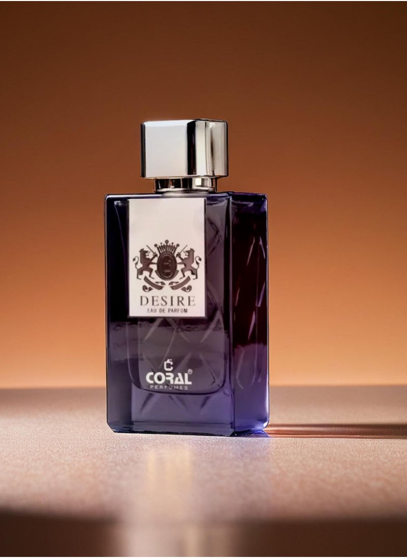 Coral DESIRE for Men, Eau De Parfum 85ml (SPECIAL PACK OF 2)  - Image 4