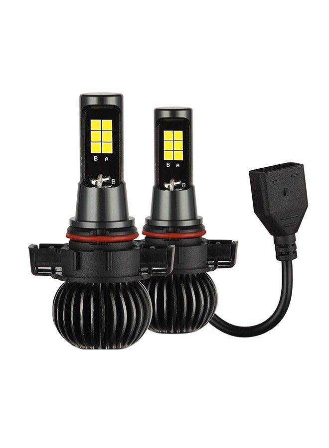 Loquat 2-Piece EV15 H16 5202 DC9-32V 6W IP67 Car LED Double Color Fog Light - Image 1