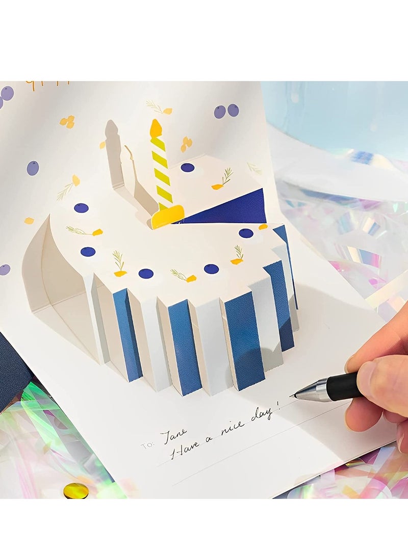 SOLARAE 6 Birthday Cards Pop Up Birthday Cards for Women and Kids, 3D Assorted Birthday Cards with Envelopes for Birthday Anniversary Wedding Mother's Day Boy Girl Friends Gift - Image 3