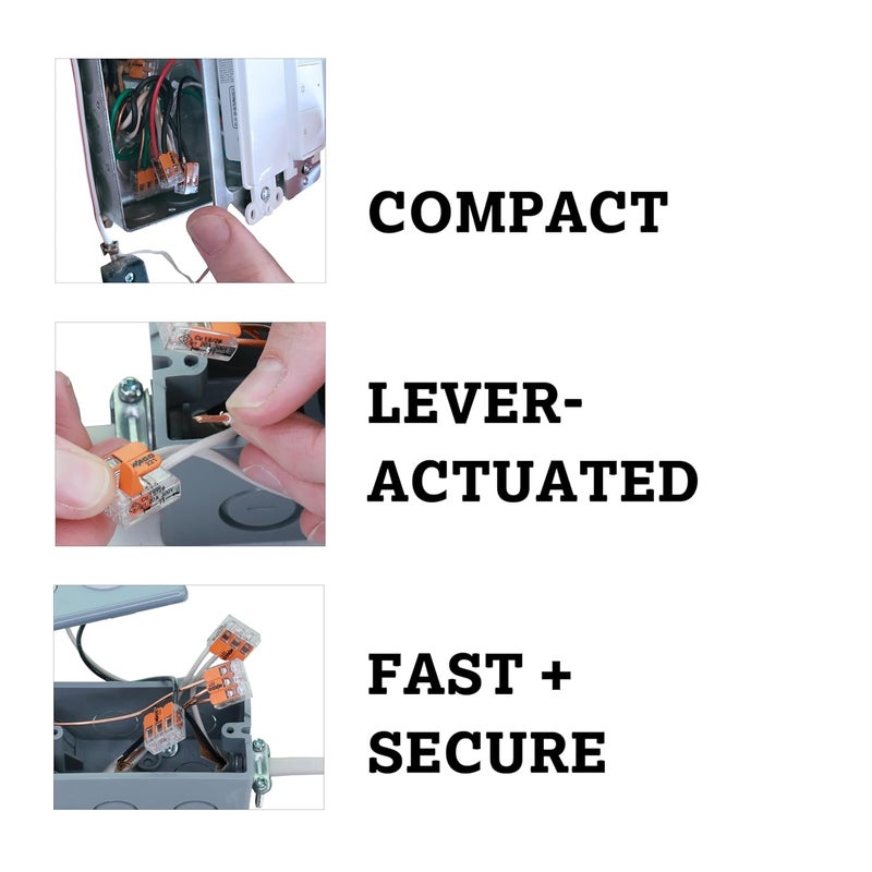 WAGO 221412 LeverNuts 2Conductor Compact Splicing Connectors Pack of 10 - Image 5
