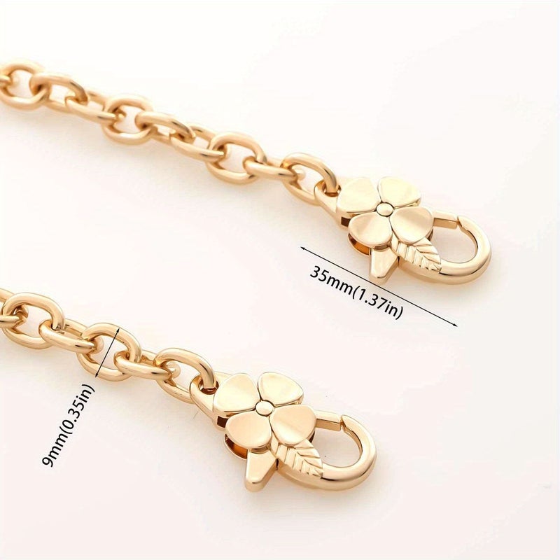 Light Golden Chain Strap Replacement Crossbody Purse Handbag Shoulder Bag DIY 40cm - Image 4