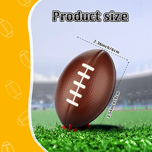 Jerify 16 Pcs Mini Foam Footballs Bulk 35 Inch Small Stress Balls Football Party Favor for Stress Relief Kid Carnival Game Party Gift Decoration - Image 5