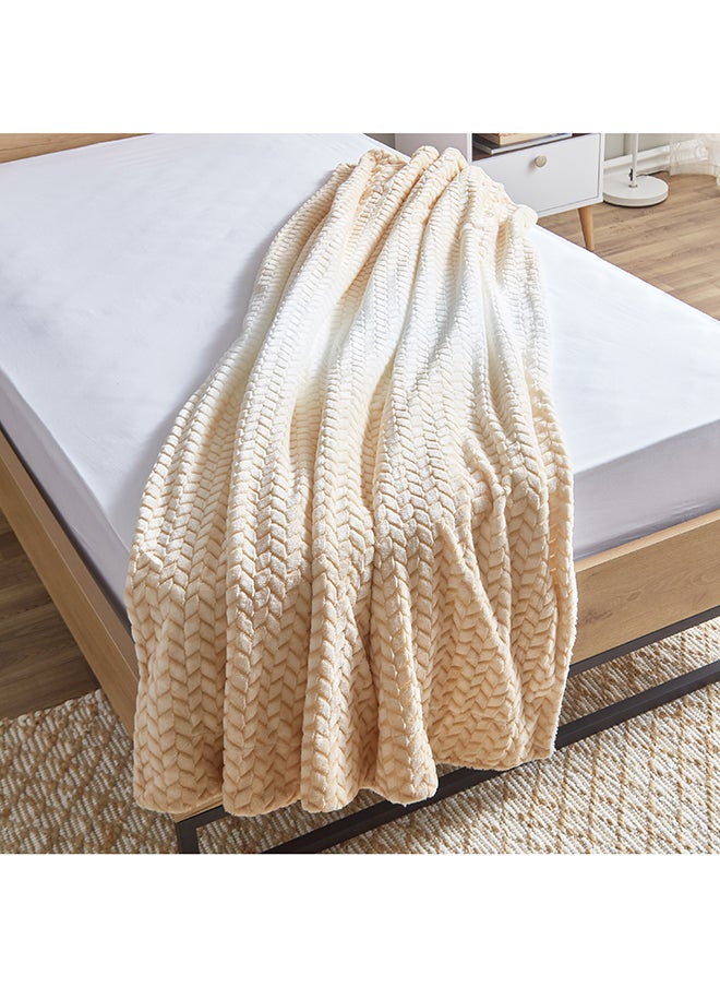 Home Box Solace Jacquard Double Layer Twin Blanket 200 x 150 cm  - Image 4