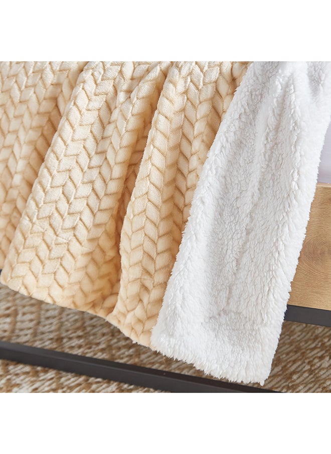Home Box Solace Jacquard Double Layer Twin Blanket 200 x 150 cm  - Image 5