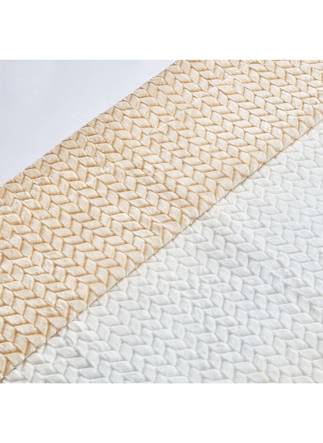 Home Box Solace Jacquard Double Layer Twin Blanket 200 x 150 cm  - Image 3