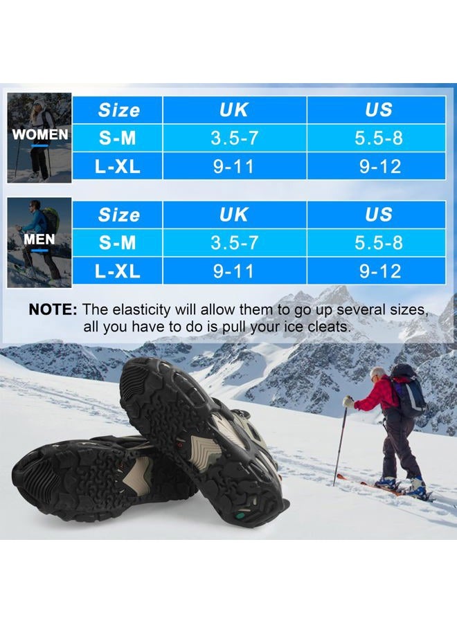 JOGFFDE Spikeless Ice Cleats Snow Traction Crampons Slip On Spikeless Footwear Traction Devices One-Piece Easily Attaches Over Shoe/Boot for Transitioning Between Indoor/Outdoor(Small-Medium) - Image 4