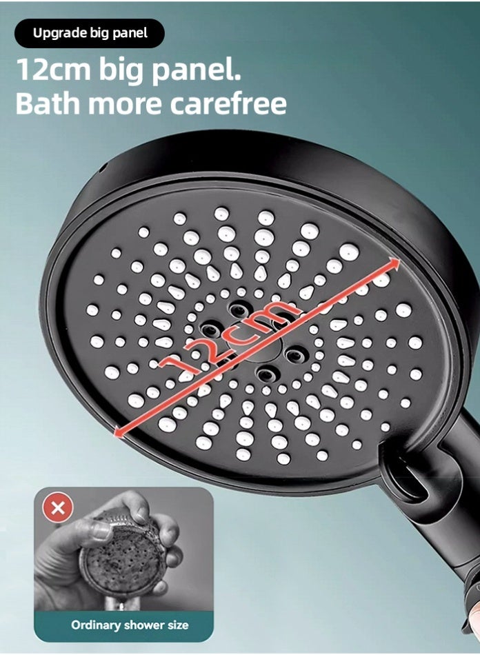 MODI High-Pressure Shower Head with 3 Filters & 6 Spray Modes – Handheld Filtered Shower Sprayer with Stop Button for Bathroom Spa Use - Grey - Image 5