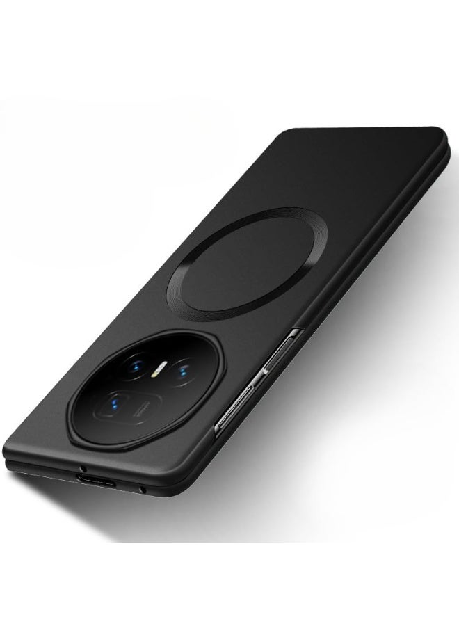 Slim Bezels Case Compatible with Honor Magic V5 Magnetic Frameless Hard PC Camera Protect Cover Wireless Charging Phone Shell For Magic V5