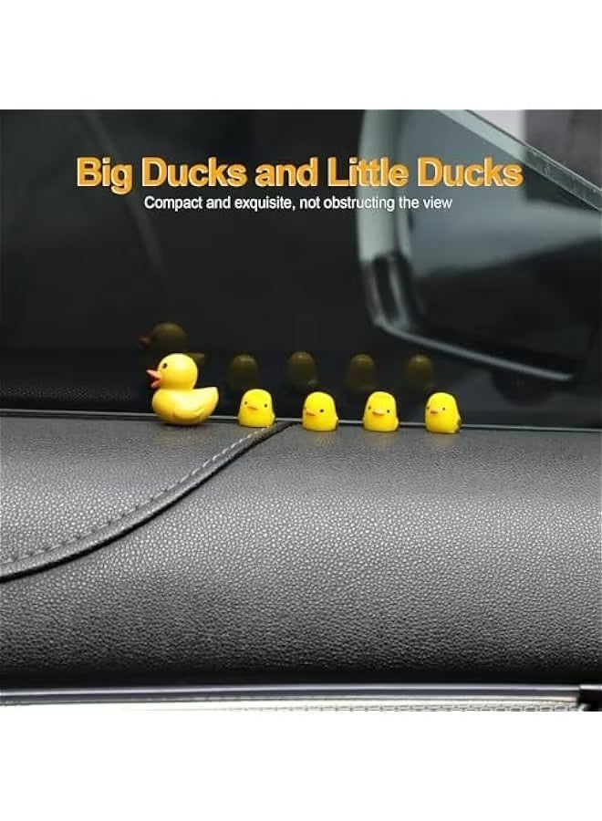 Mini Ducks Car Dashboard Ornaments, Cute Rearview Mirror Decors, Funny Car Accessories with Adhesive Stickers for Automotive Window Garden Home Décor - Image 4