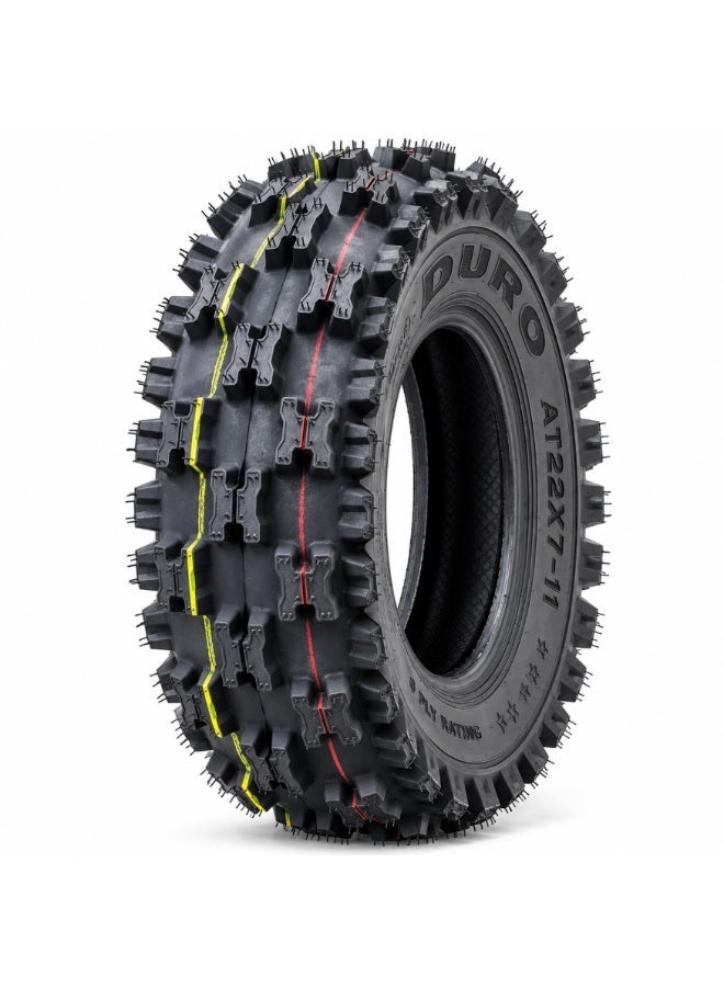 Duro AT22X7-11 ATV UTV Tire, 22x7-11 6 Ply All-Terrain Off-Road Tire, Aggressive Tread for Mud, Dirt, Gravel, Sand & Trails - Image 2
