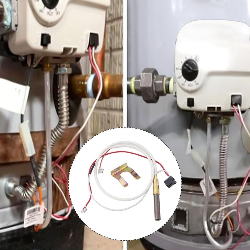 مجموعة استبدال مزدوجة حرارية معدنية لسخانات المياه الموديلات 300 301 تناسب 100112330 9007876 9007877 إخراج 750 مللي فولت - Image 5