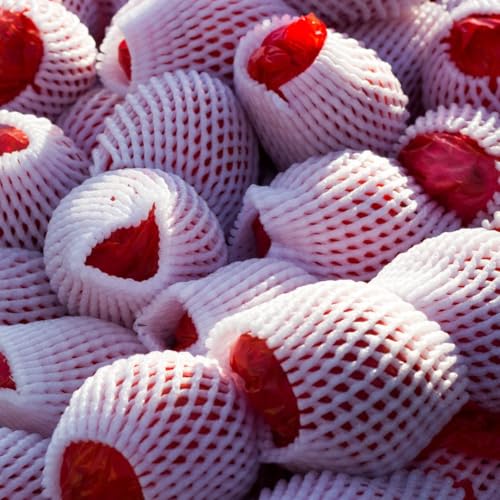 Blue Max Fruit Covering & Packaging Foam Net | Reusable Protective Cushioning for Apples, Pears, Mangoes, Breathable, Fruit Covering to Prevent Damage During Transit & Storage | White | 15MTR - Image 4