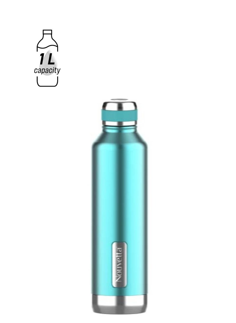 Atlasware Nouvetta Elite Double Wall Stainless Steel Flask, 1000 ml, Sea Blue  - Image 1