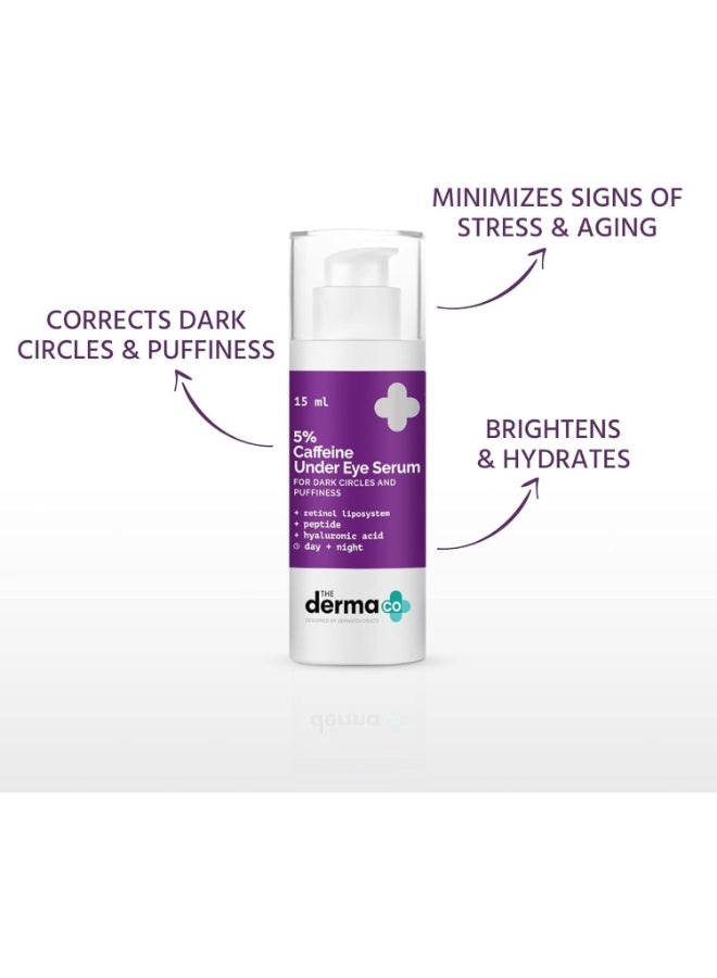 ذا ديرما كو سيروم تحت العين يحتوي على 5% كافيين من شركة ديرما كو للهالات السوداء والانتفاخ - Image 3