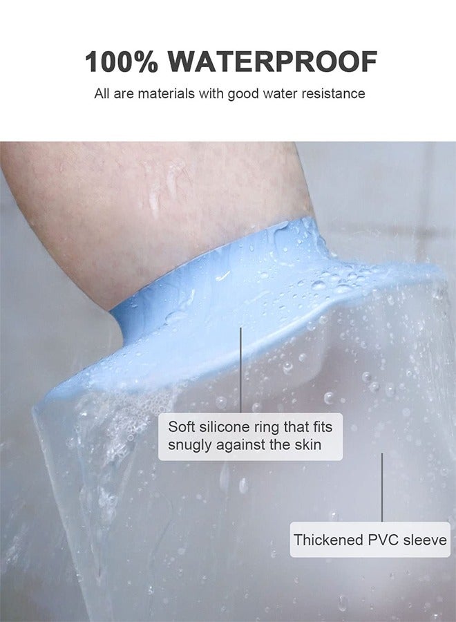KEEFITT Adult Cast Covers for Shower Arm, Waterproof Extra Large Long Arm Shower Cast Protector, Watertight Protection for Post Surgery, Broken Arm Wounds Reusable Keep Wounds Dry Bath Bandage Broken Hand, Wrist, Finger - Image 4