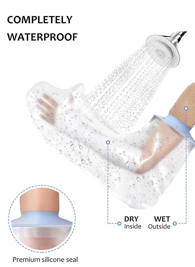 KEEFITT Adult Cast Covers for Shower Arm, Waterproof Extra Large Long Arm Shower Cast Protector, Watertight Protection for Post Surgery, Broken Arm Wounds Reusable Keep Wounds Dry Bath Bandage Broken Hand, Wrist, Finger - Image 5