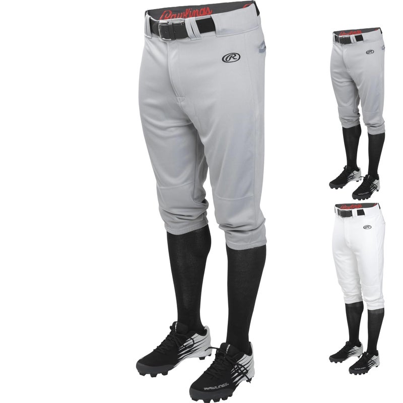 Rawlings | LAUNCH SERIES Knicker Baseball Pants | Adult Small | Grey