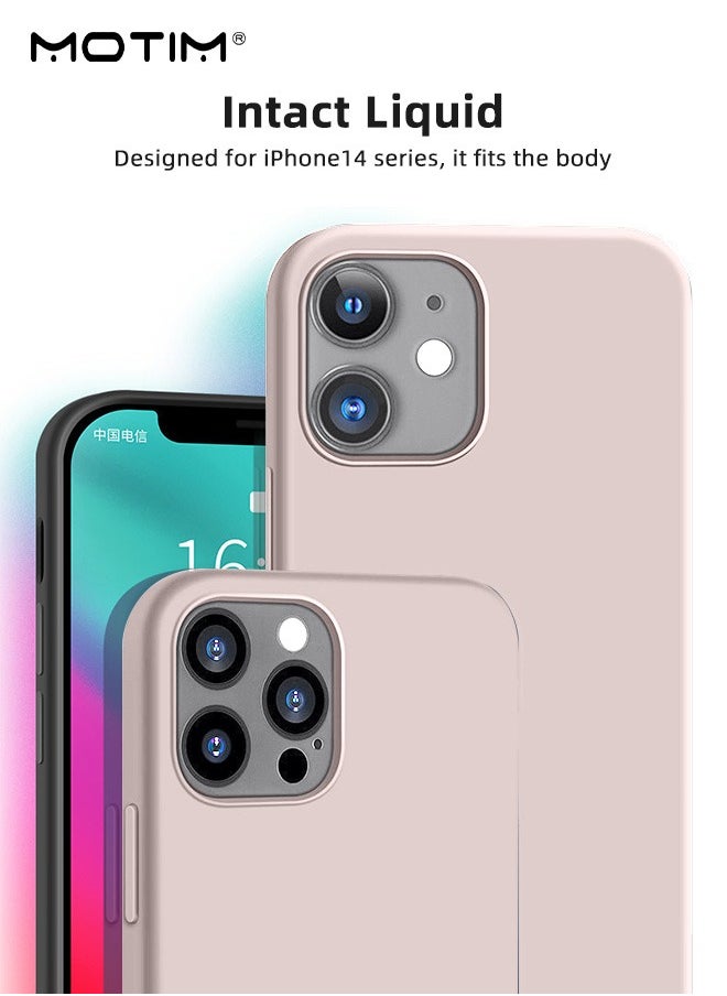 Motim Liquid Silicon Case for iPhone 14/14 Plus Full-Body Protection Soft Gel Rubber Cover Slim Shockproof Anti-Scratch Bumper Phone Case  - Image 3