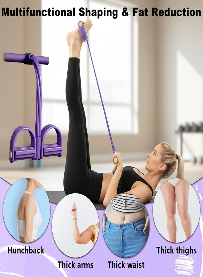 Kunal Pedal Resistance Bands with Handles,6 Tube Pedal Ankle Puller,Multifunction Fitness Bands with Figure 8 Resistance Band for Strength Training,Waist,Arm, Leg Slimming, Home Gym Exercise Equipment - Image 4