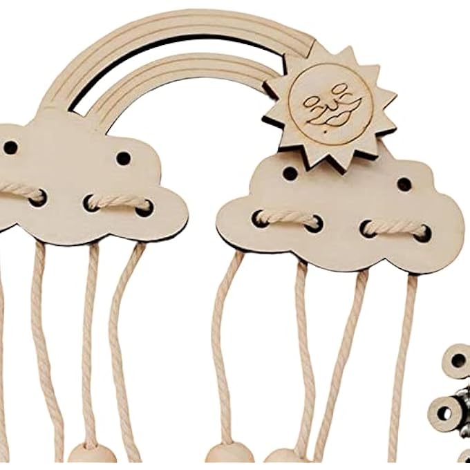 MONTESSORI BUSY BOARD DIY MATERIAL EARLY EDUCATION PARENTS CHILD INTERACTIVE PORTABLE LEARNING ACTIVITIES ACTIVITY BOARD FOR BIRTHDAY GIFTS, CLOUDS - Image 3