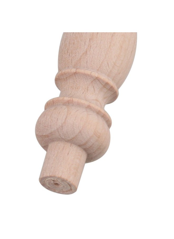 Mxfans Mxfans 20pcs Decorative Art Wood Spindle Unfinished Wood Craft Spindles 84x18mm  - Image 5