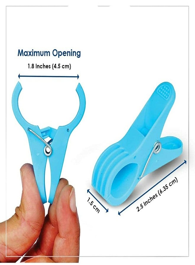 Foliam Heavy Quality Cloth Hanging Cloth Clips for Drying Clothes Heavy Quality Product for Home Use, SS Clip with Plastic Quality (Pack of 24 Clips) - Image 2