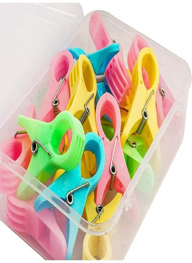 Foliam Heavy Quality Cloth Hanging Cloth Clips for Drying Clothes Heavy Quality Product for Home Use, SS Clip with Plastic Quality (Pack of 24 Clips) - Image 5