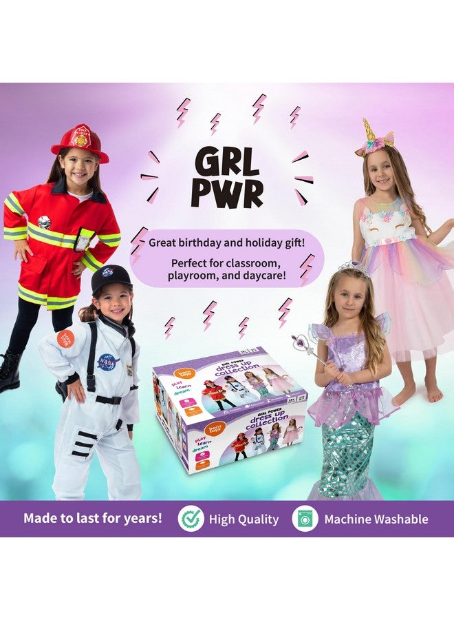 Born Toys Dress Up Clothes for Little Girls 4-6, Washable Toddler Costumes for Kids Pretend Play 3T-4T - Image 4