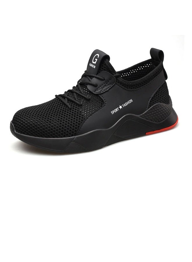 NIBEMINENT Male Steel Toe Work Safety Shoes Men Boots Breathable Outdoor Casual Sneaker Anti-smashing Piercing Work Safety Boot Mens - Image 1