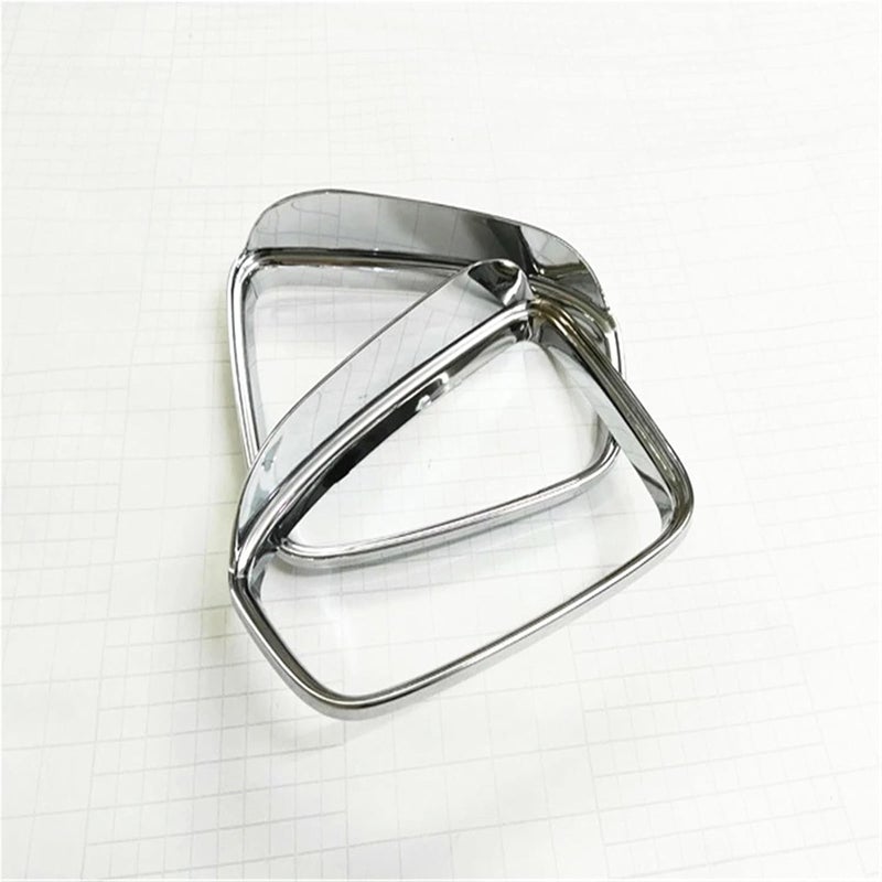 Wivplex ABS Chrome Rearview Mirror Rain Eyebrow Shield Cover - Image 5