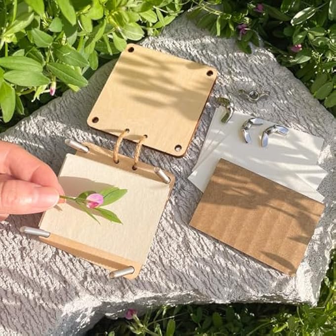 MICRO FLOWER PRESS, SMALL FLOWERS PRESS KIT, POCKET FLOWER PRESSING, MINI PLANT PRESERVATION KIT FOR ARTS AND CRAFTS LOVERS (SILVER) - Image 3