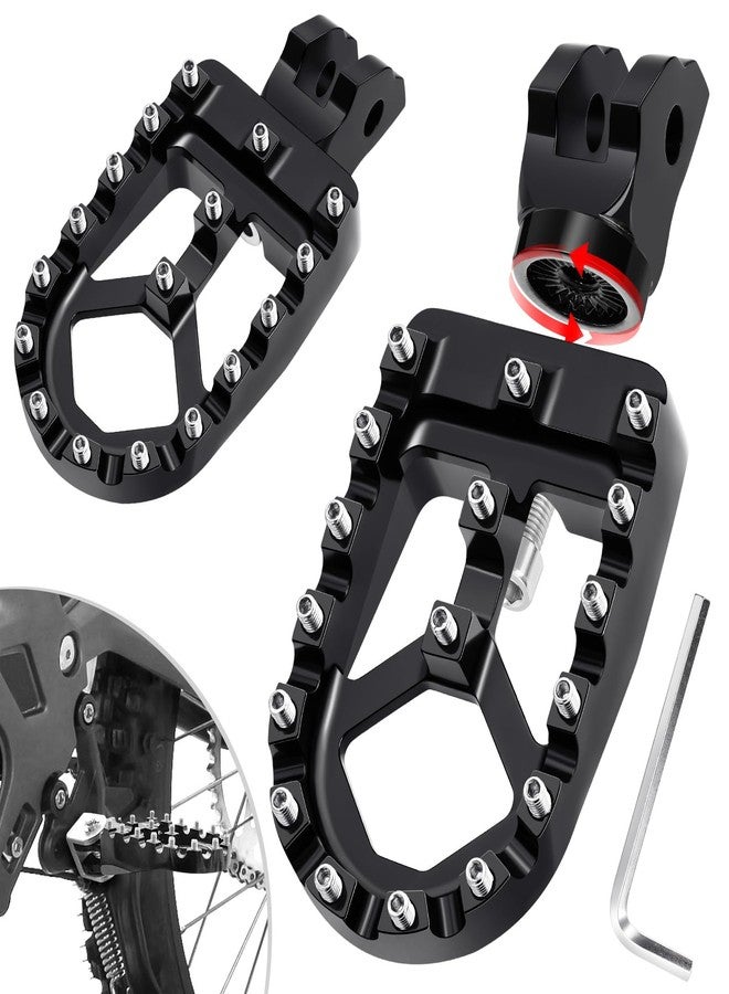 Benlari Dirt Bike Foot Pegs Wide Motorcycle FootPegs Fit for Surron S/X Segway X260 X160 Talaria Sting MX3 MX4 Talaria XXX Black - Image 1