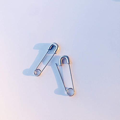 Dtja Punk Safety Pin Cartilage for Women Stainless Steel Minimalist Hoop Earrings Personalized Dangle Drop Fashion Hypoallergenic Jewelry Gifts 33mm (Silver) - Image 5