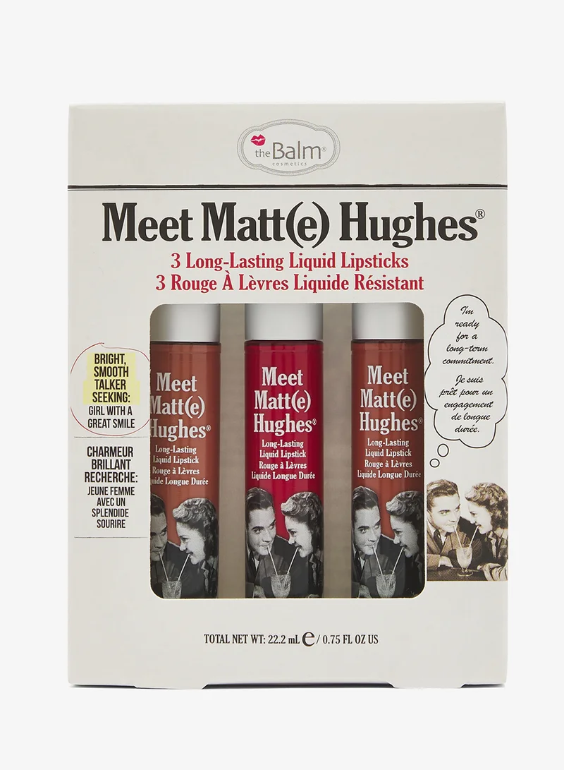 ذا بالم مجموعة أحمر شفاه مطفي هج  ثلاثيات متنوعة بالحجم الكامل