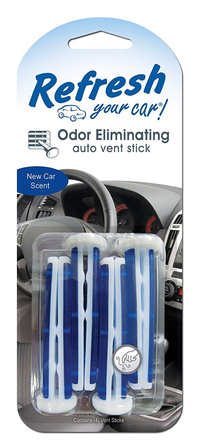 Refresh Your Car E300888702 Auto Vent Stick New Car 4 Per Pack