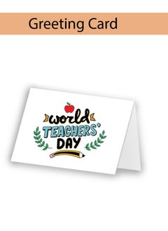 PRINTSHOP4ME Teacher's Day Pack of 3 Combo Pack - Stainless Steel Bamboo Cap Flask Bottle 600ml, Teddy Bear and Greeting Card - Teacher's Day Gift Set - Gift for World Teachers Day  - Image 5