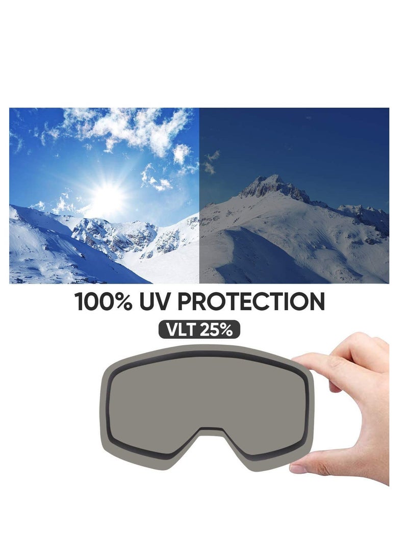 Excefore - Motorcycle Goggles, Dirt Bike Goggles, ATV Racing Motocross Goggle Glasses, UV Protection Windproof Anti Fog Racing Goggles, Racing Helmet Goggles, for Adults Men Women Youth Kids (Green) - Image 1