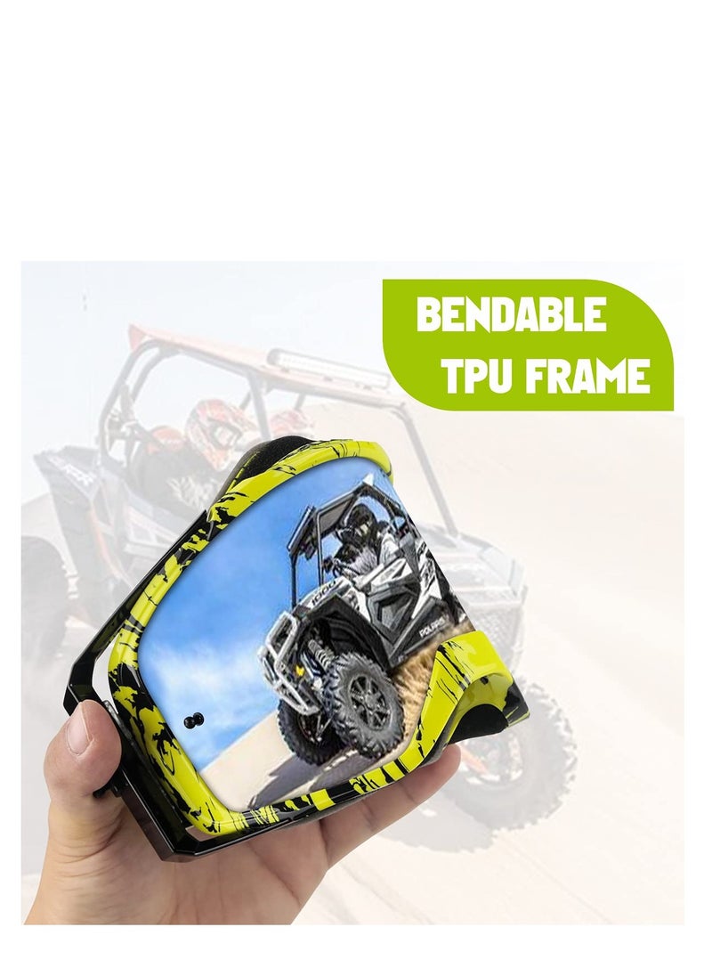Excefore - Motorcycle Goggles, Dirt Bike Goggles, ATV Racing Motocross Goggle Glasses, UV Protection Windproof Anti Fog Racing Goggles, Racing Helmet Goggles, for Adults Men Women Youth Kids (Green) - Image 1